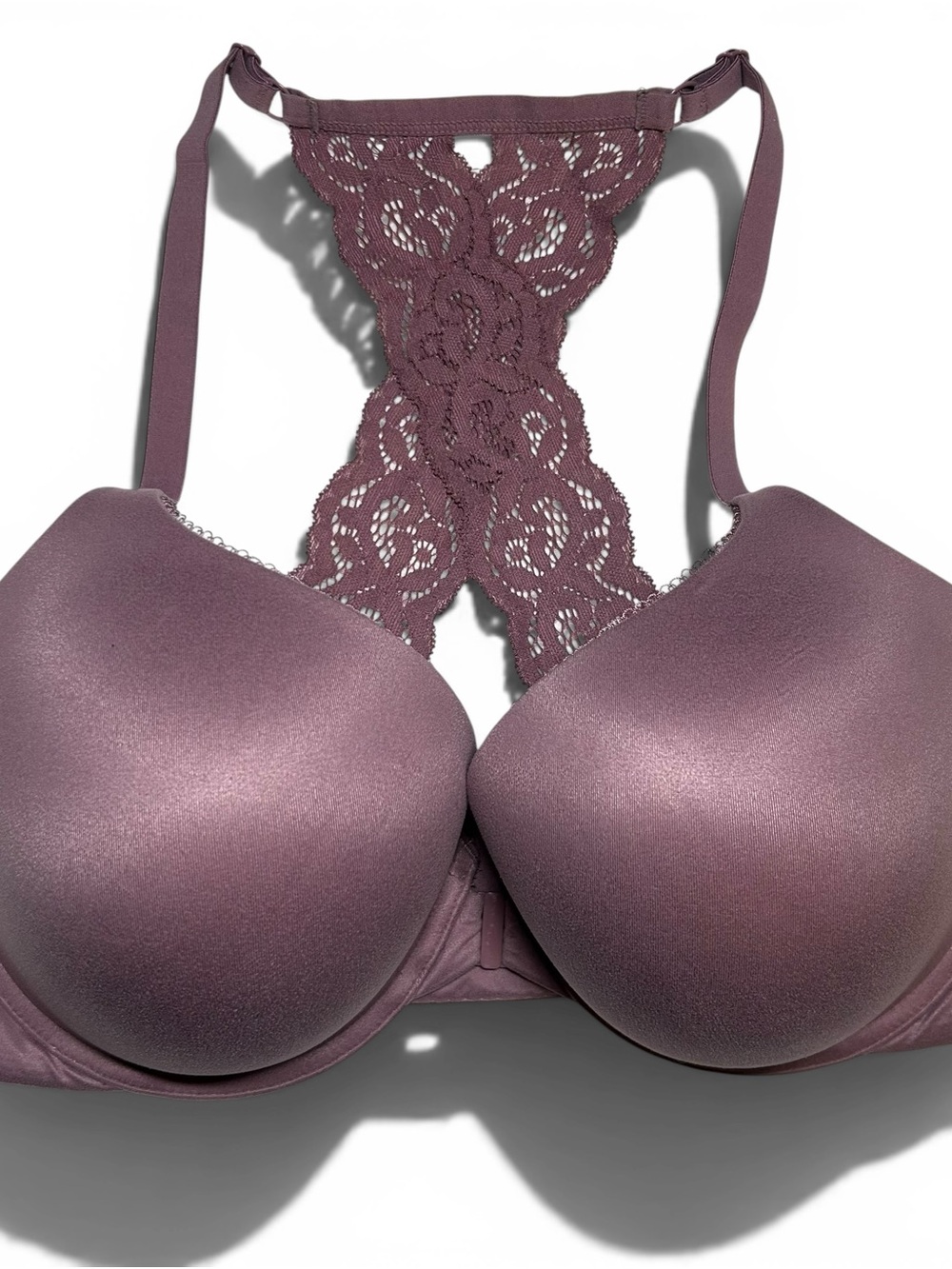 Victoria's Secret Body By Victoria Lace Racerback Bra 36DDD Front Clasp